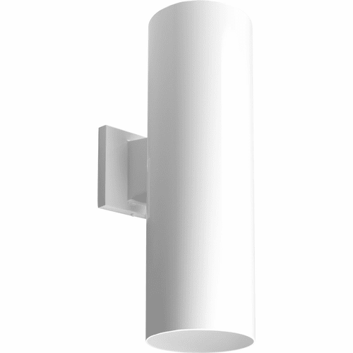 Progress 6" Outdoor Up/Down Wall Cylinder - White - P5642-30