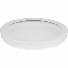 Progress 6" Round Cylinder Cover - White - P860046-030 Progress 6" Round Cylinder Cover - White - P860046-030