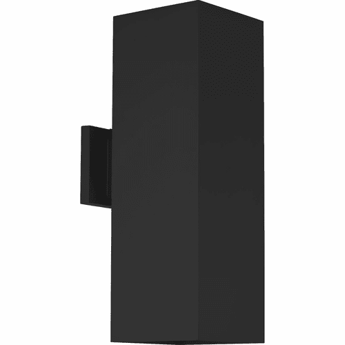 Progress 6" Square 2-LT Outdoor Up/Down Wall Lantern - Black - P5644-31