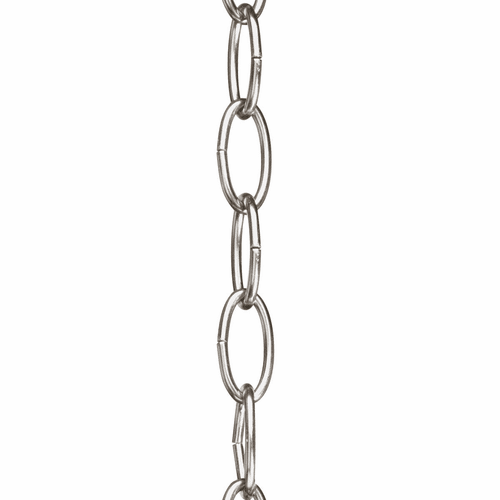 Progress Accessory Chain - 10' of 9 Gauge Chain in Brushed Nickel - P8757-09