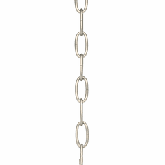 Progress Accessory Chain - 10' of 9 Gauge Chain in Burnished Silver - P8757-126 Progress Accessory Chain - 10' of 9 Gauge Chain in Burnished Silver - P8757-126