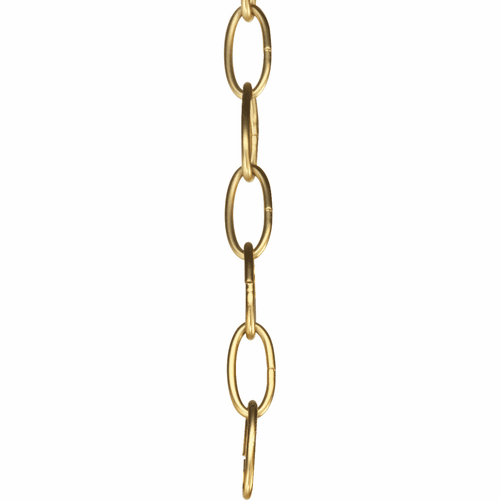 Progress Accessory Chain - 10' of 9 Gauge Chain in Natural Brass - P8757-137