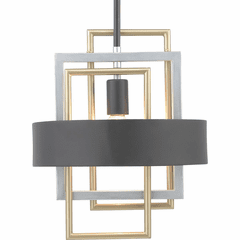 Progress Adagio Collection 1-LT Mini-Pendant - Black - P500173-031