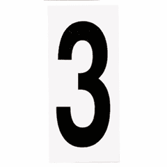 Progress Address Light Numbers - White - P5970-003