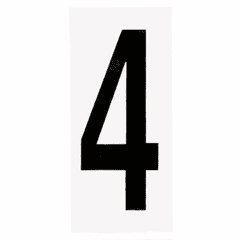 Progress Address Light Numbers - White - P5970-004