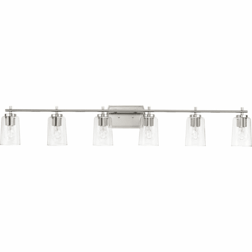 Progress Adley 6-LT Bath Vanity Light - Brushed Nickel - P300372-009