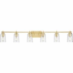 Progress Adley 6-LT Bath Vanity Light - Satin Brass - P300372-012
