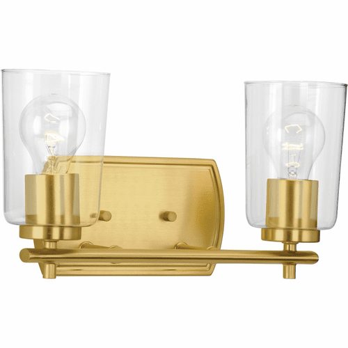 Progress Adley Collection 2-LT Bath Vanity - Satin Brass - P300155-012