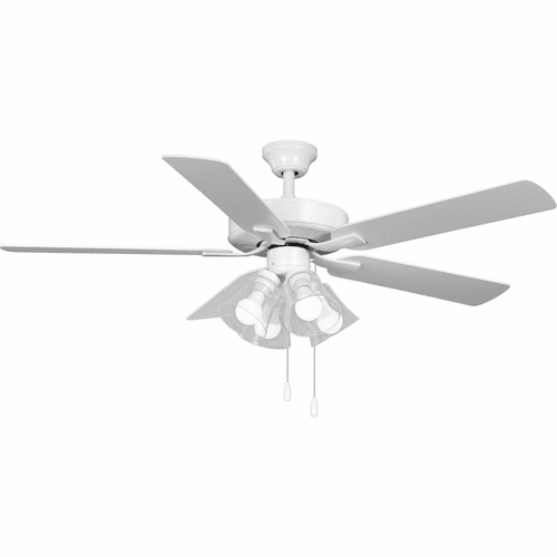 Progress Air Pro Builder 52" 4-LT Ceiling Fan - White - P250085-030-WB