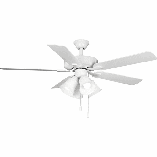 Progress Air Pro E-Star 52" 4-LT Ceiling Fan - White - P250077-030-WB