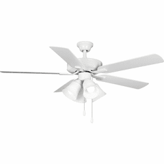 Progress Air Pro E-Star 52" 4-LT Ceiling Fan - White - P250077-030-WB