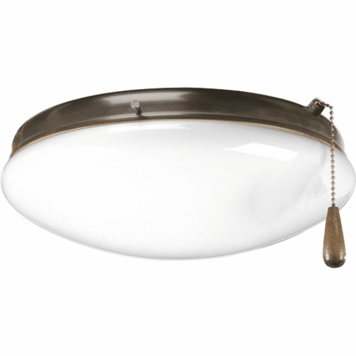 Progress AirPro 2-LT Universal Opal Glass Fan Light Kit - Bronze - P2602-20WB