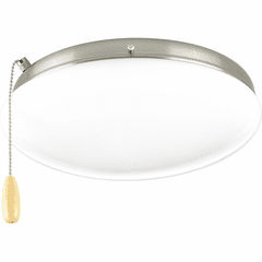 Progress AirPro 2LT Universal Opal Glass Fan Light Kit - Brshd Nickel - P2602-09WB