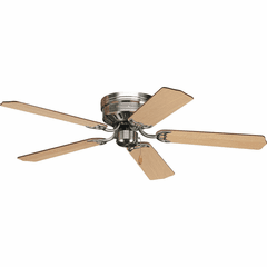 Progress AirPro 52" 5-Blade Hugger Ceiling Fan - Brushed Nickel - P2525-09 Progress AirPro 52" 5-Blade Hugger Ceiling Fan - Brushed Nickel - P2525-09