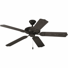 Progress AirPro 52" 5-Blade In/Outdoor Ceiling Fan - Forged Black - P2502-80 Progress AirPro 52" 5-Blade In/Outdoor Ceiling Fan - Forged Black - P2502-80