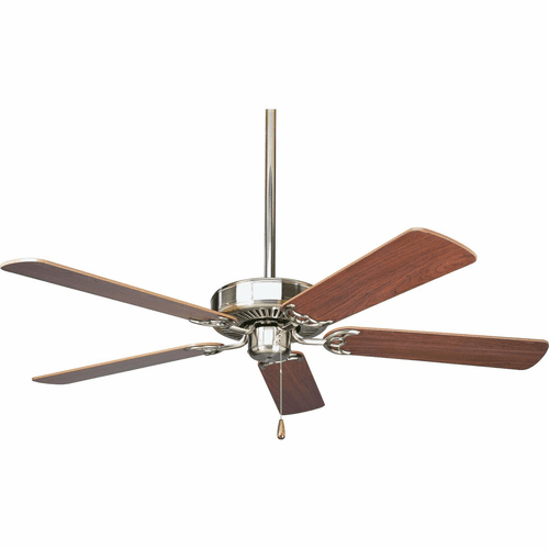 Progress AirPro Builder 52" 5-Blade Ceiling Fan - Brushed Nickel - P2501-09