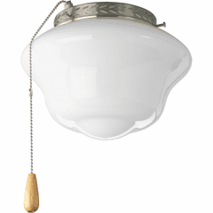Progress AirPro Collection 1-LT Ceiling Fan Light - Brushed Nickel - P2644-09WB Progress AirPro Collection 1-LT Ceiling Fan Light - Brushed Nickel - P2644-09WB
