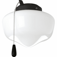 Progress AirPro Collection 1-LT Ceiling Fan Light - Forged Black - P2601-80WB