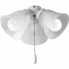 Progress AirPro Collection 3-LT Ceiling Fan Light - White - P2642-30WB Progress AirPro Collection 3-LT Ceiling Fan Light - White - P2642-30WB