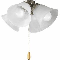 Progress AirPro Collection 4-LT Ceiling Fan Light - Brushed Nickel - P2643-09WB Progress AirPro Collection 4-LT Ceiling Fan Light - Brushed Nickel - P2643-09WB