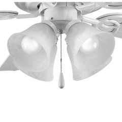 Progress AirPro Collection 4-LT Ceiling Fan Light - White - P2610-30WB Progress AirPro Collection 4-LT Ceiling Fan Light - White - P2610-30WB