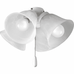 Progress AirPro Collection 4-LT Ceiling Fan Light - White - P2643-30WB Progress AirPro Collection 4-LT Ceiling Fan Light - White - P2643-30WB