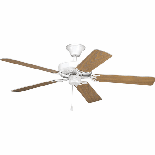 Progress AirPro Collection 52" 5-Blade Ceiling Fan - White - P2501-30