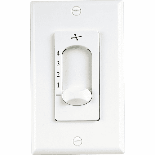 Progress AirPro Collection Ceiling Fan Four-Speed Wall Control - White - P2613-30
