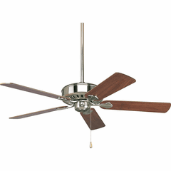 Progress AirPro Performance 52" 5-Blade Ceiling Fan - Brushed Nickel - P2503-09 Progress AirPro Performance 52" 5-Blade Ceiling Fan - Brushed Nickel - P2503-09
