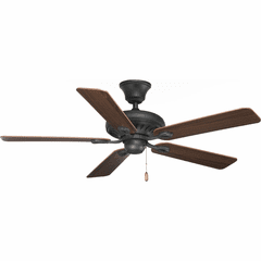 Progress AirPro Signature 52" 5-Blade Ceiling Fan - Forged Black - P2521-80