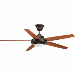 Progress AirPro Signature Plus II 54" LED Five-Blade Fan - Bronze - P2539-2030K