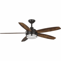 Progress Albin 54" 5 Blade Ceiling Fan W/LED - Archit. Bronze - P250036-129-30 Progress Albin 54" 5 Blade Ceiling Fan W/LED - Archit. Bronze - P250036-129-30