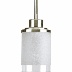 Progress Alexa Collection 1-LT Mini-Pendant - Brushed Nickel - P5147-09