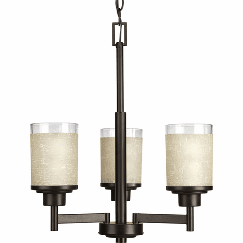 Progress Alexa Collection 3-LT Chandelier - Antique Bronze - P4458-20