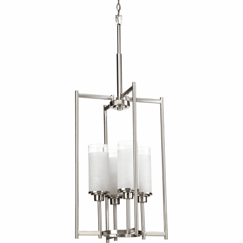 Progress Alexa Collection 4-LT Foyer Pendant - Brushed Nickel - P3977-09
