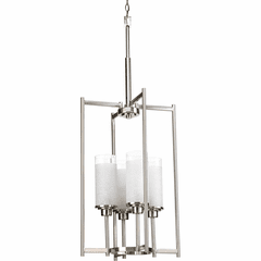 Progress Alexa Collection 4-LT Foyer Pendant - Brushed Nickel - P3977-09