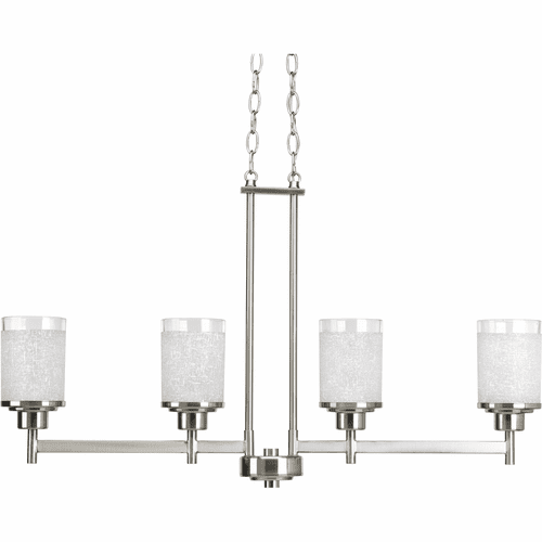 Progress Alexa Collection 4-LT Linear Chandelier - Brushed Nickel - P4619-09