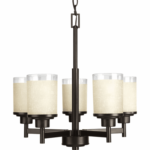 Progress Alexa Collection 5-LT Chandelier - Antique Bronze - P4459-20