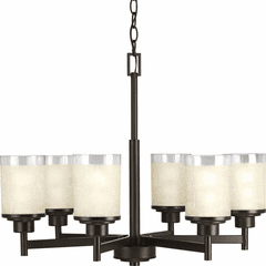 Progress Alexa Collection 6-LT Chandelier - Antique Bronze - P4758-20 Progress Alexa Collection 6-LT Chandelier - Antique Bronze - P4758-20