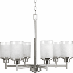 Progress Alexa Collection 6-LT Chandelier - Brushed Nickel - P4758-09