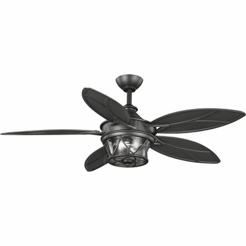 Progress Alfresco 54" 5 Blade Ceiling Fan W/Light - Iron - P250034-171-WB