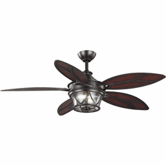 Progress Alfresco 54" Ceiling Fan W/Light Kit - Archit. Bronze - P250034-129-WB