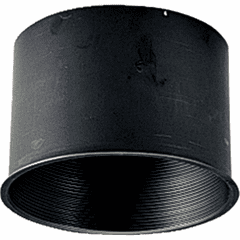 Progress Aluminum Square Accessory Deep Groove Step Baffle - Black - P8710-31