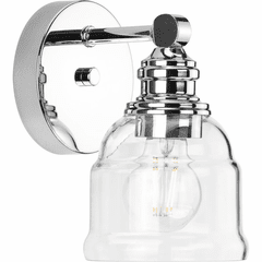 Progress Ambrose 1-LT Bath Vanity Light - Polished Chrome - P300373-015