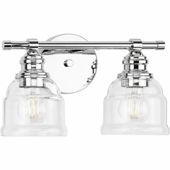 Progress Ambrose 2-LT Bath Vanity Light - Polished Chrome - P300374-015