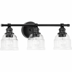 Progress Ambrose 3-LT Bath Vanity Light - Matte Black - P300375-31M