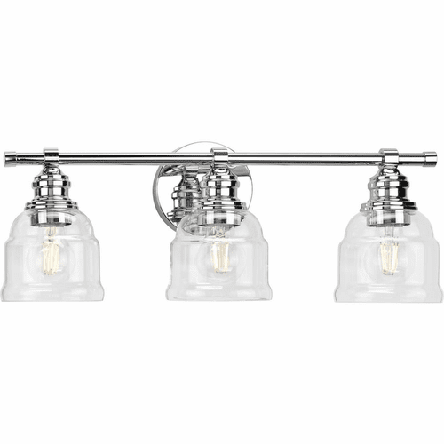 Progress Ambrose 3-LT Bath Vanity Light - Polished Chrome - P300375-015