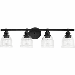 Progress Ambrose 4-LT Bath Vanity Light - Matte Black - P300376-31M