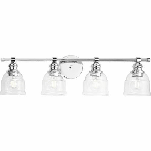 Progress Ambrose 4-LT Bath Vanity Light - Polished Chrome - P300376-015