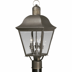 Progress Andover 3-LT Outdoor Post Lantern - Antique Bronze - P5487-20